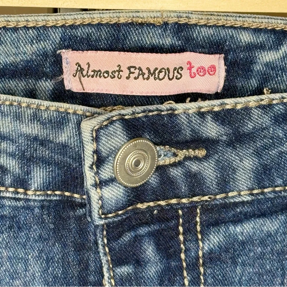 Almost Famous Kids Blue Patchwork Jeans